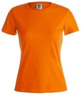T-paita Women Colour T-Shirt "keya" WCS180, sininen, oranssi liikelahja logopainatuksella